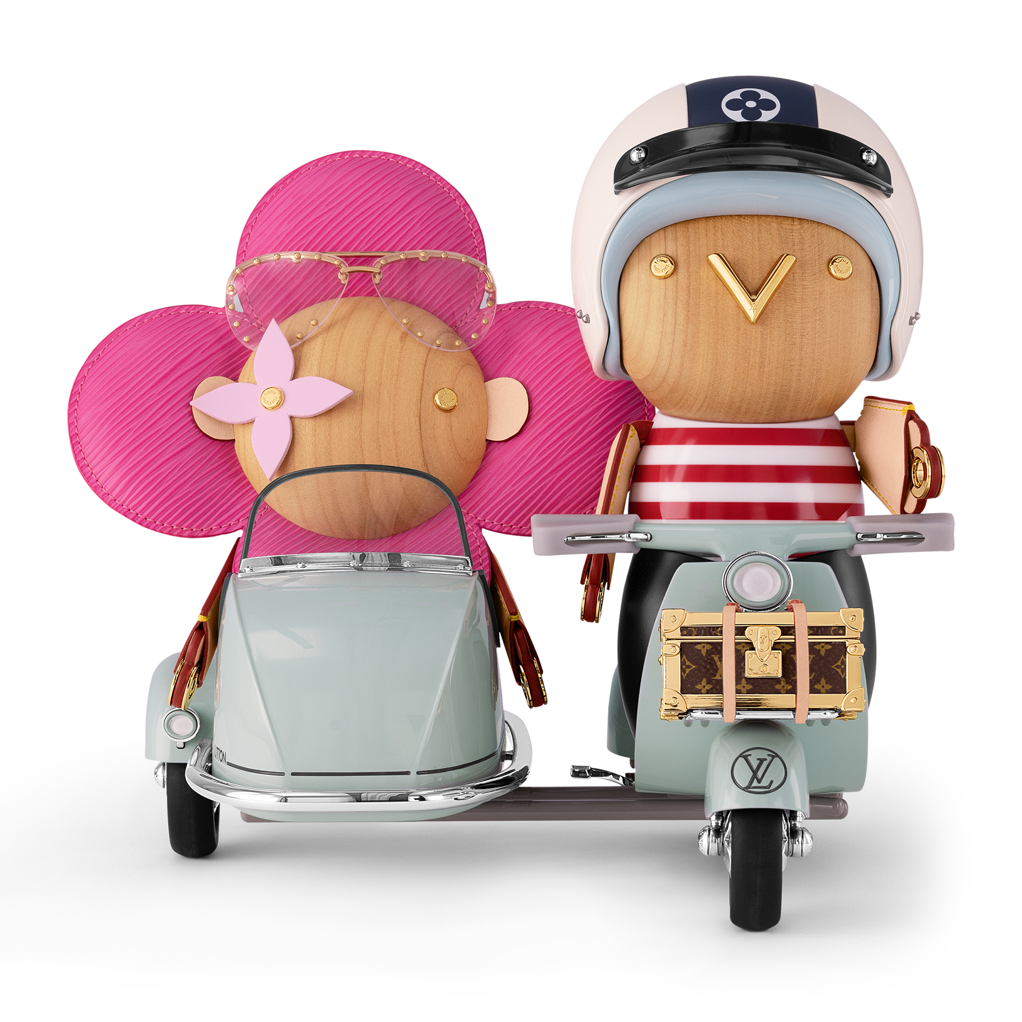 Side Car Vivienne & Gaston Epi Leather - Trunks, Travel and Home